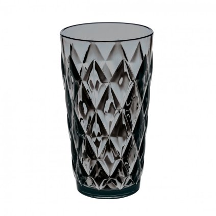 Sklenice CRYSTAL L Koziol 450 ml transparentní šedá