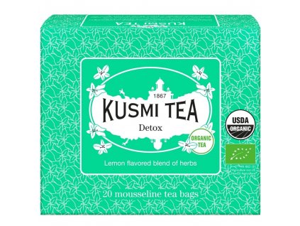 Zelený čaj DETOX Kusmi Tea 20 mušelínových sáčků