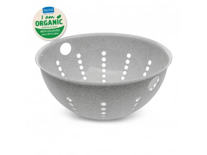 Cedník PALSBY L Koziol 30 cm organická šedá