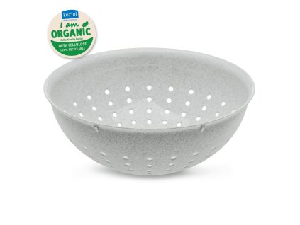 Cedník PALSBY M Koziol 21 cm organická šedá