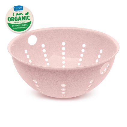 Cedník PALSBY L Koziol 30 cm organická růžová