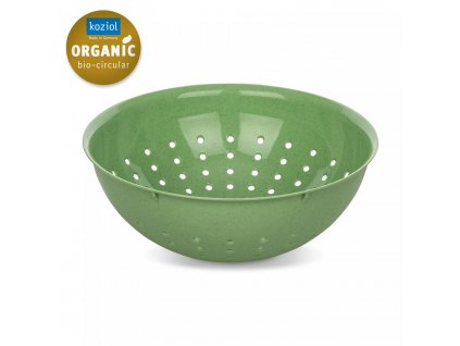 Cedník PALSBY M Koziol 21 cm přírodní listově zelená