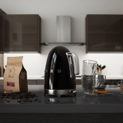 Rychlovarná konvice s regulací teploty KLF04BLEU Smeg 1,7 l černá
