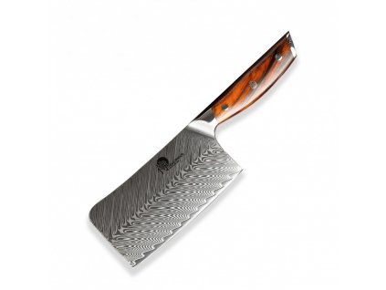 Čínský kuchyňský nůž ROSE WOOD DAMASCUS Dellinger 16,5 cm