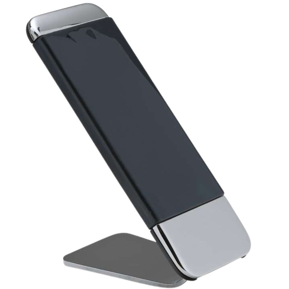Stojánek na mobil GRIP Philippi 12 cm stříbrný