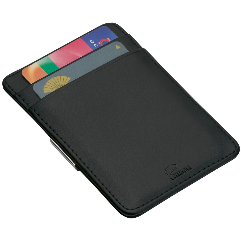 Pouzdro na kreditní karty s klipem na bankovky GIORGIO Philippi 10 cm černé