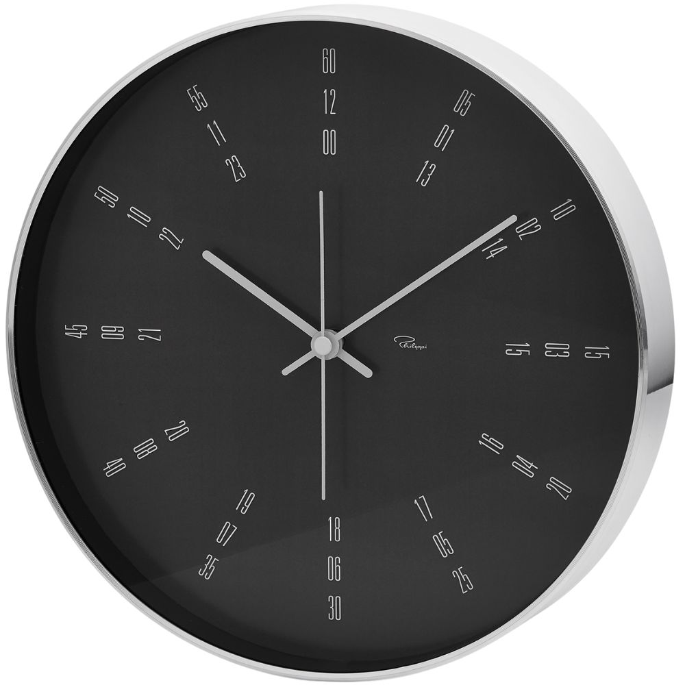 Nástěnné hodiny TEMPUS Philippi 25 cm černé