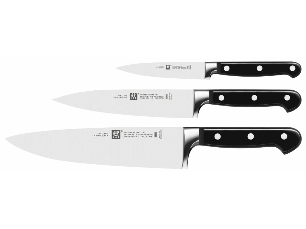 ZWILLING Set nožů 3 ks Professional “S“ (kuchařský, plátkovací, špikovací)