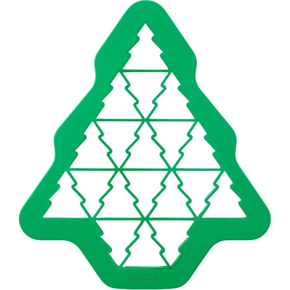 Vykrajovací forma na cukroví - stromečky Lékué 27 cm zelená