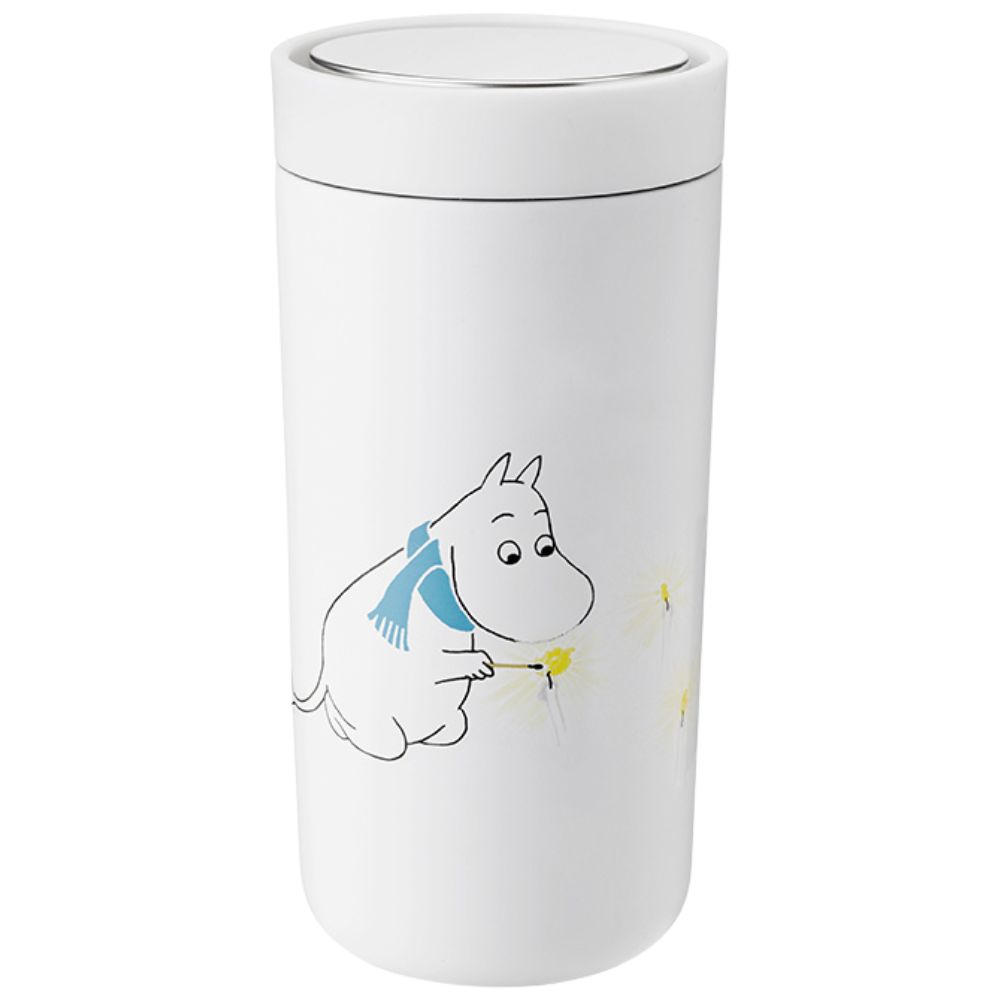 Termohrnek TO GO CLICK MOOMIN Stelton 0,4 l sněhový