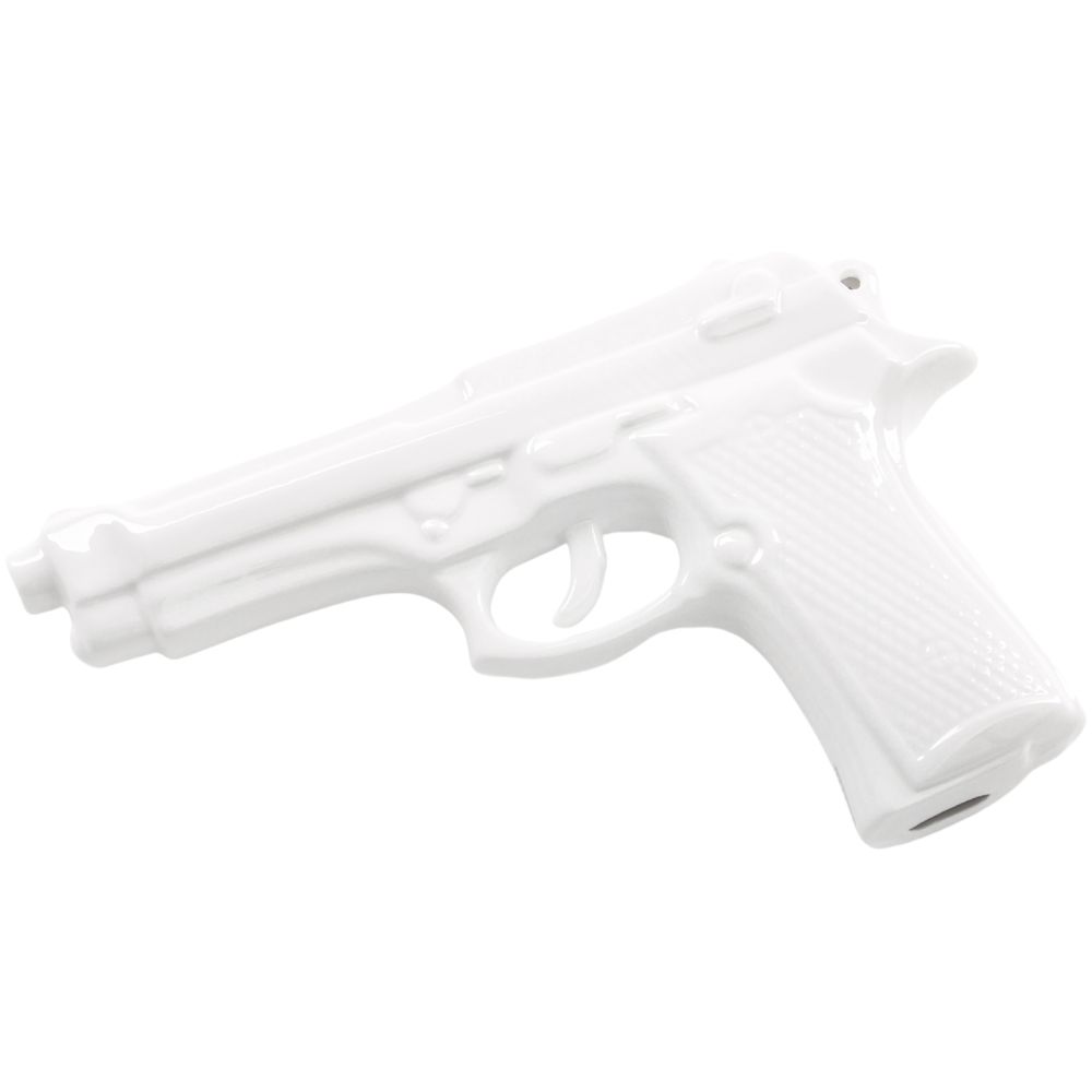 Porcelánová dekorace MEMORABILIA MY GUN Seletti 22 cm bílá