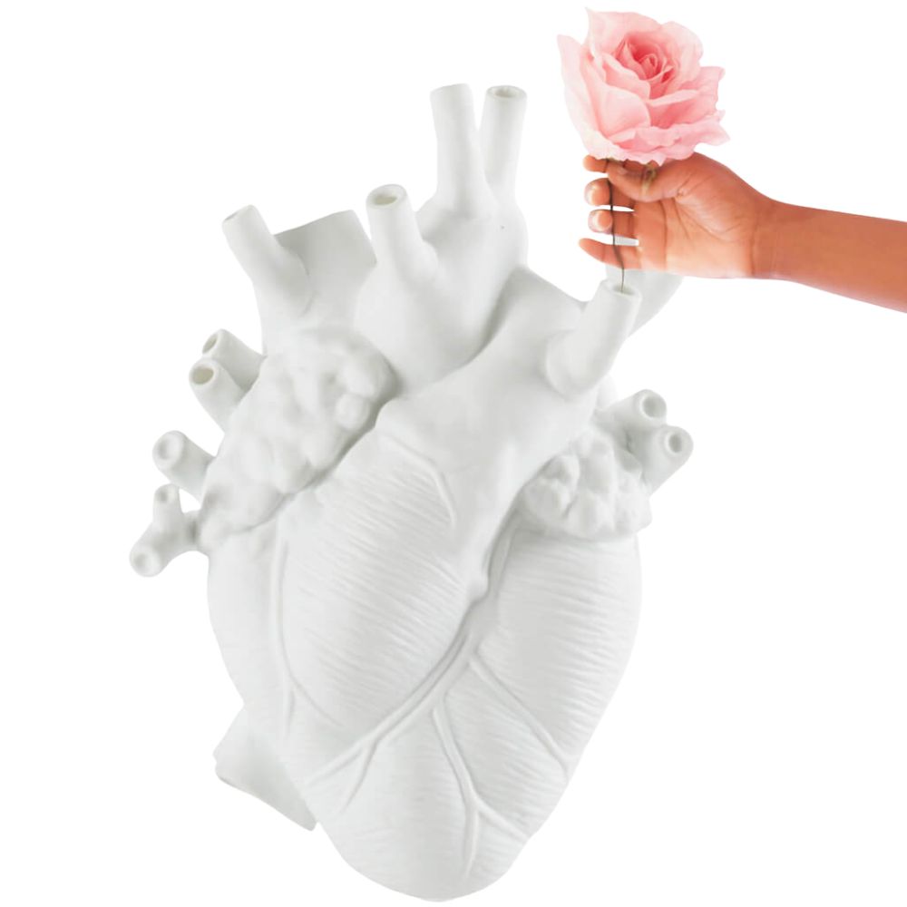 Nástěnná váza LOVE IN BLOOM Seletti 60 cm bílá