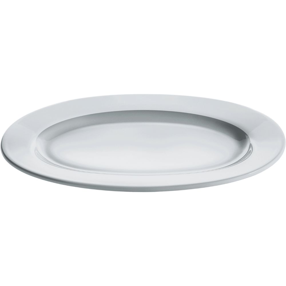 Oválný servírovací talíř PLATEBOWLCUP Alessi 36 x 25 cm bílý