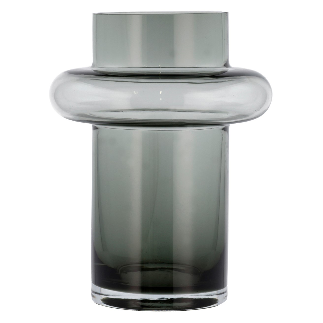 Váza TUBE 20 cm, kouřová, sklo, Lyngby Glas