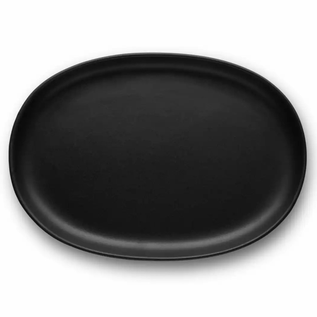 Jídelní talíř NORDIC KITCHEN 26 cm, ovál, černá, kamenina, Eva Solo