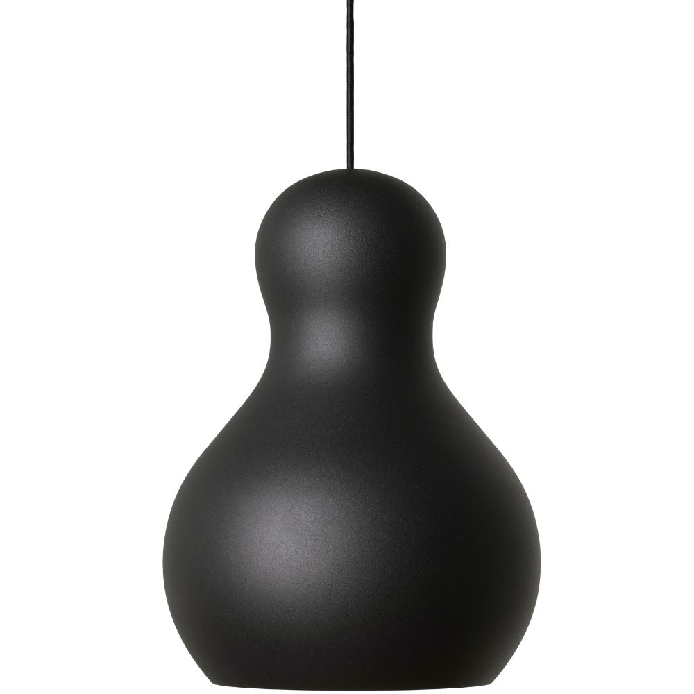 Závěsná lampa CALABASH 30,5 cm, matná černá, Fritz Hansen