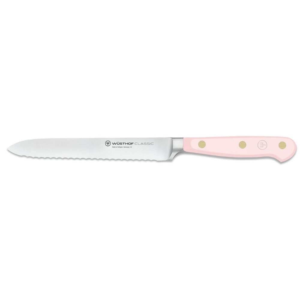 Nůž na uzeniny CLASSIC COLOUR 14 cm, růžová himalájská sůl, Wüsthof