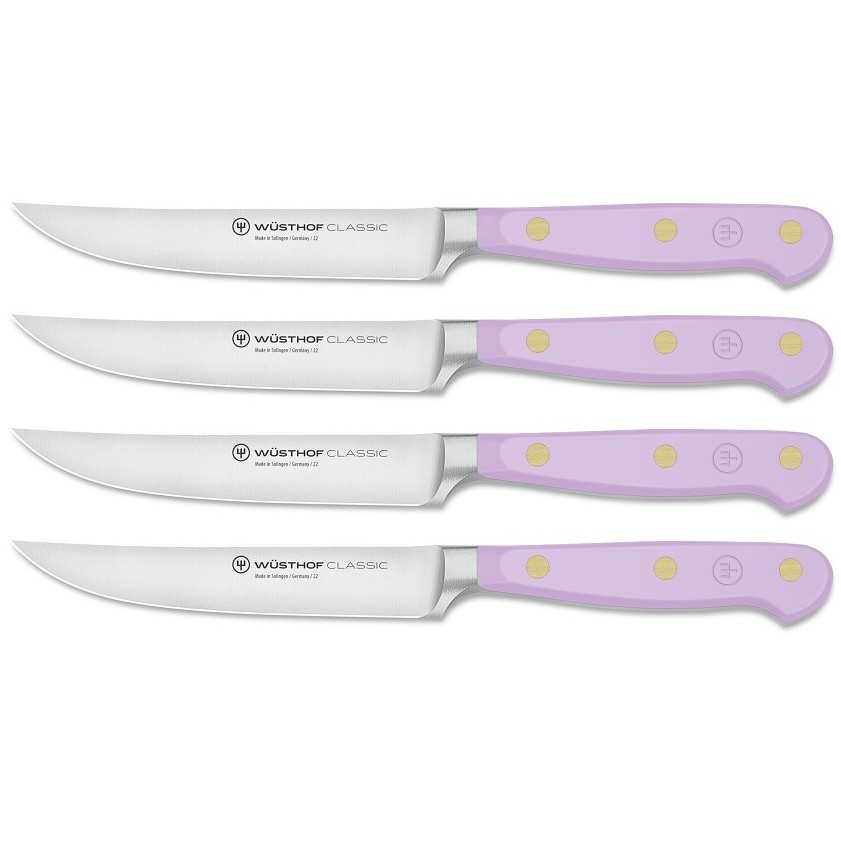 Nože na steaky CLASSIC COLOUR, sada 3 ks, 12 cm, fialová, Wüsthof
