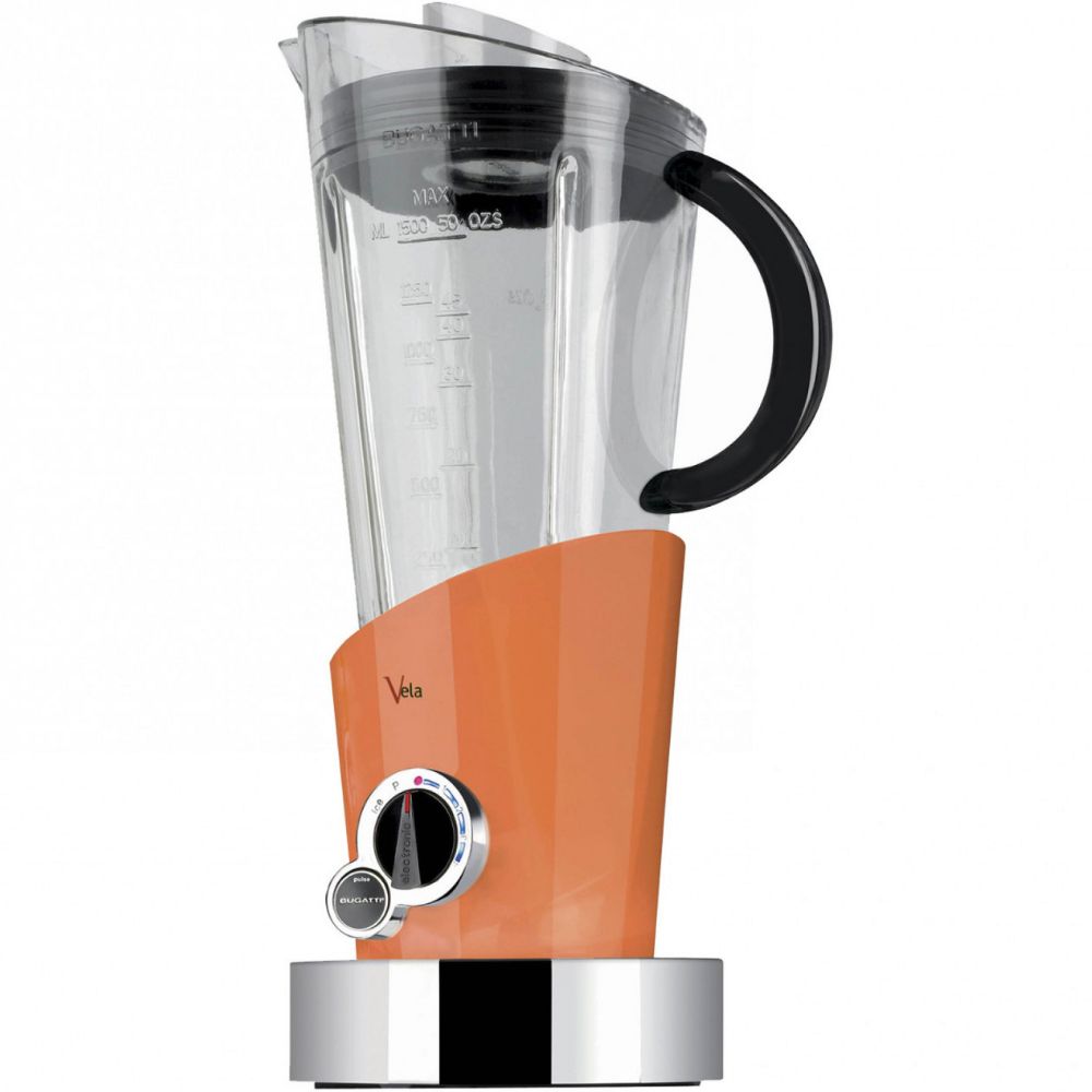 Stolní mixér VELA EVOLUTION 1,5 l, oranžová, nerezová ocel, Bugatti