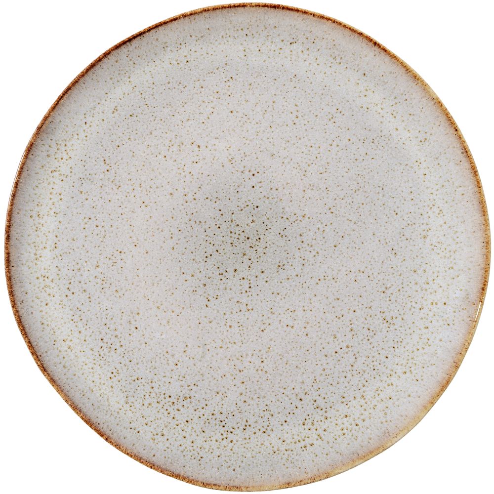 Mělký talíř SANDRINE 28 cm, přírodní, kamenina, Bloomingville