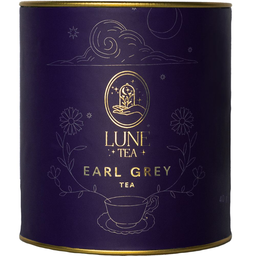 Černý čaj EARL GREY, 40 g plechovka, Lune Tea