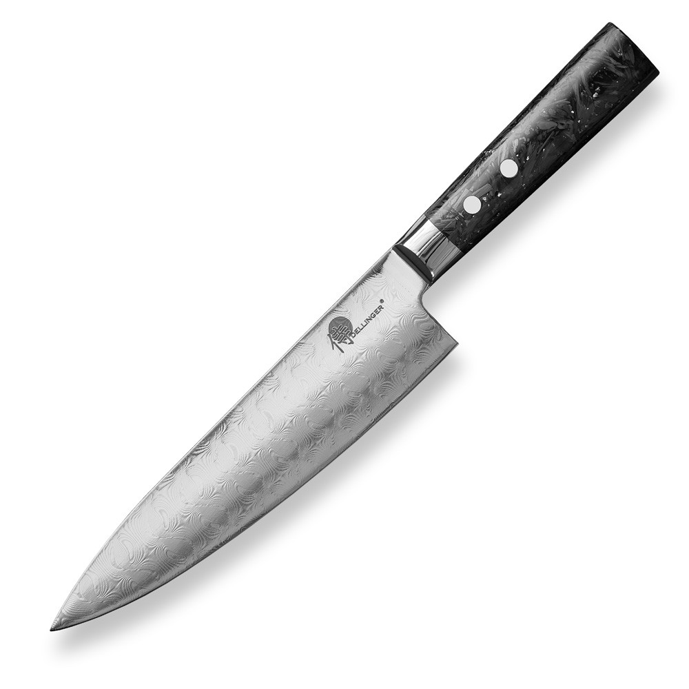 Kuchařský nůž CARBON FRAGMENT 20 cm, černá, Dellinger