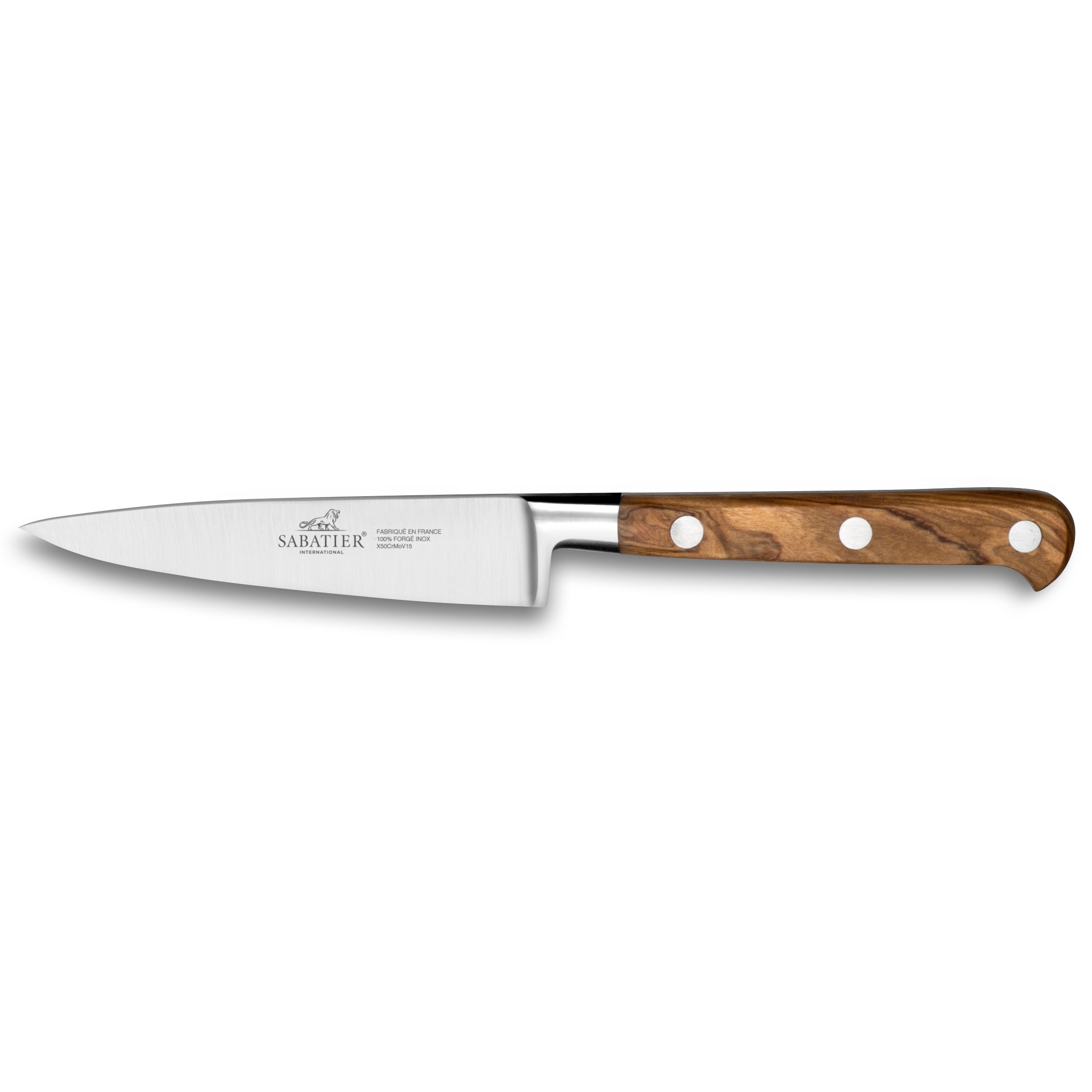 Ořezávací nůž PROVENCAO 10 cm, nerezové nýty, hnědá, Lion Sabatier