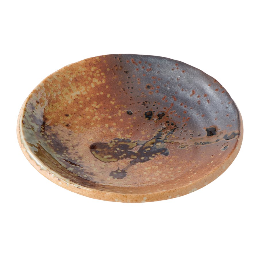 Podšálek WABI SABI 13 cm, hnědá, keramika, MIJ
