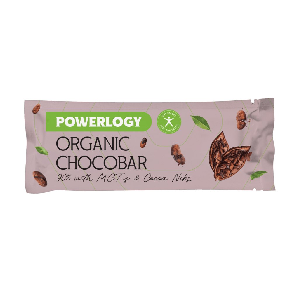 Bio čokoládová tyčinka 50 g, 90%, Powerlogy