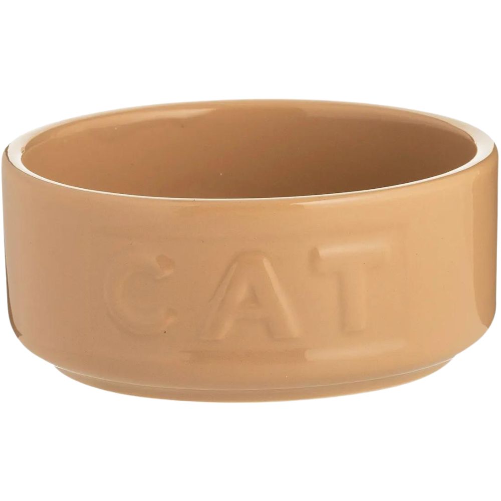 Miska pro kočku PETWARE CANE 13 cm, skořicová, kamenina, Mason Cash