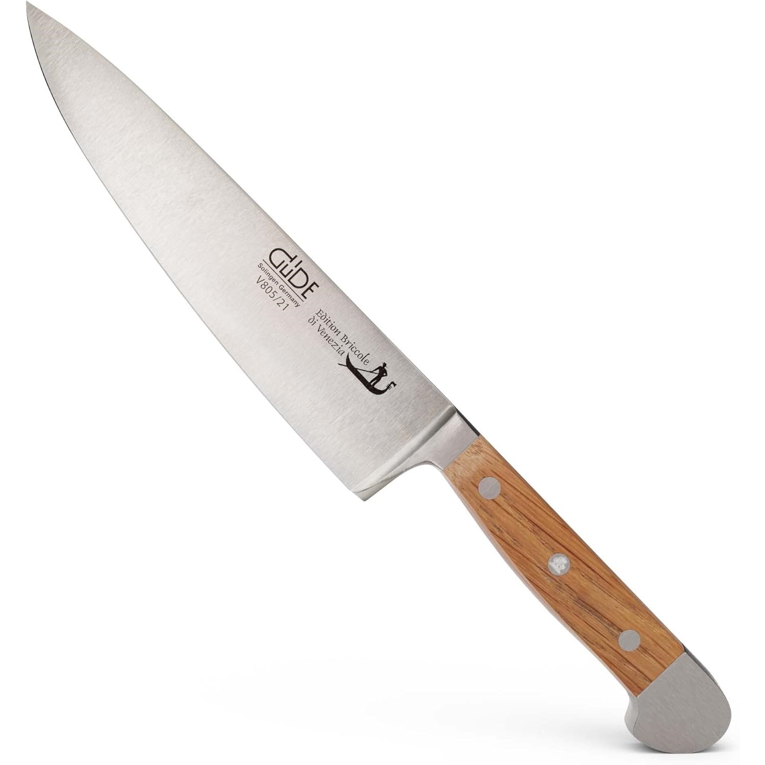 Kuchařský nůž ALPHA BRICOLE DI VENEZIA 21 cm, hnědá, Güde