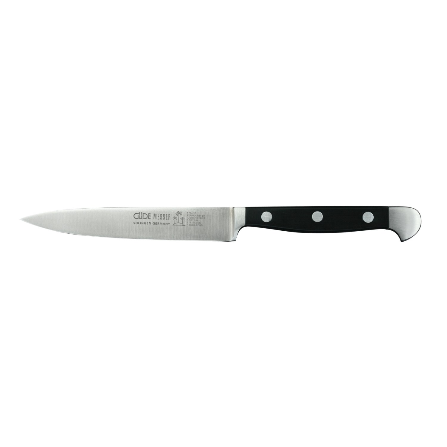 Špikovací nůž ALPHA POM 13 cm, černá, Güde