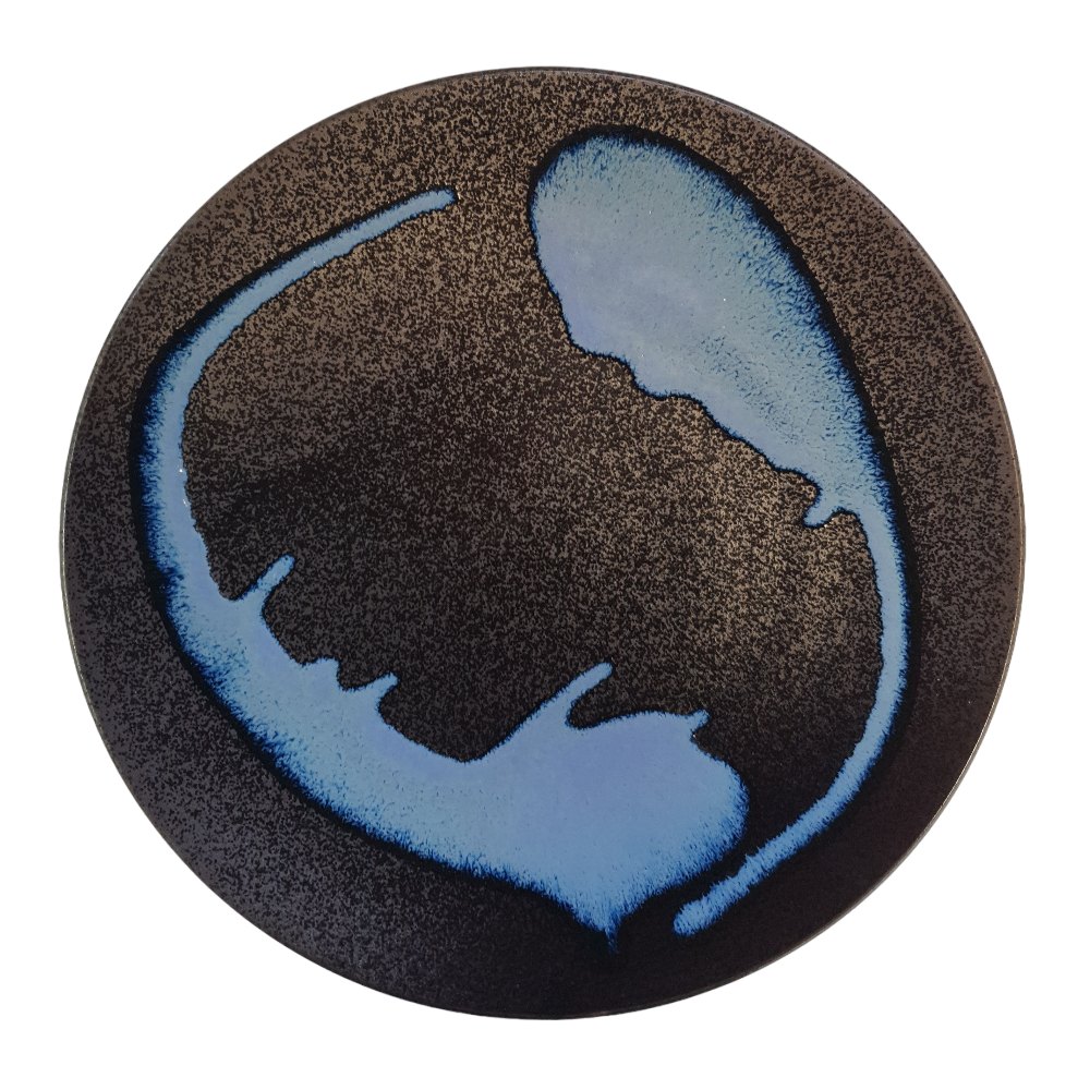 Jídelní talíř BLUE BLUR 28,5 cm, modrá, keramika, MIJ