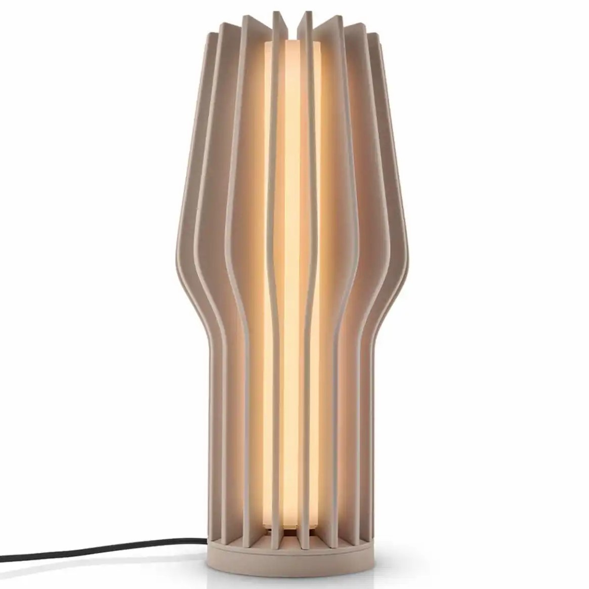 Přenosná stolní lampa RADIANT 25 cm, LED, perlově béžová, plast, Eva Solo