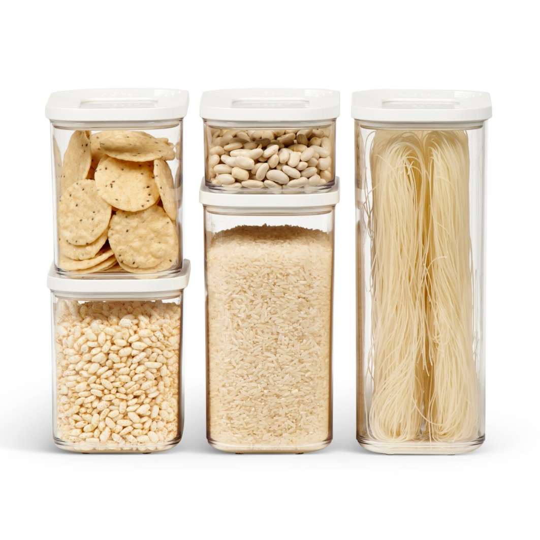 Dóza na potraviny MODULA, sada 5 ks, bílá, plast, Mepal