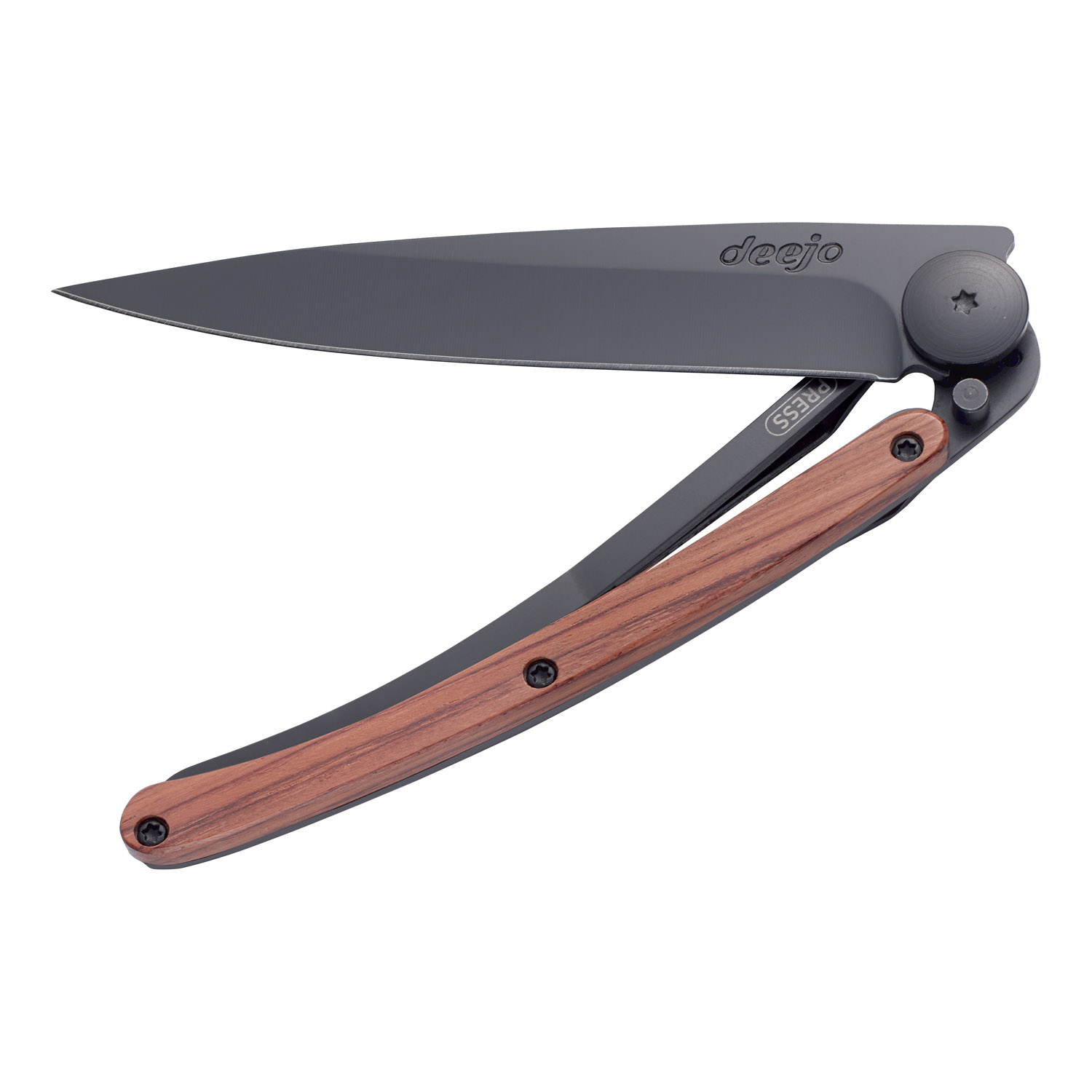 Kapesní ultralehký nůž black wood 37 g rosewood deejo