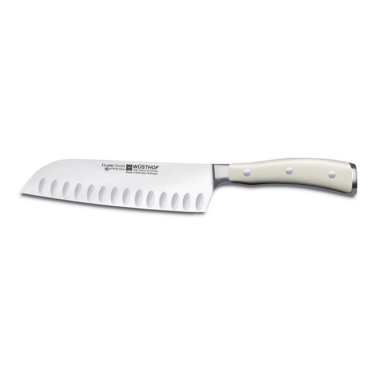 Nůž Santoku s výbrusem 17 cm Classic Ikon creme WÜSTHOF