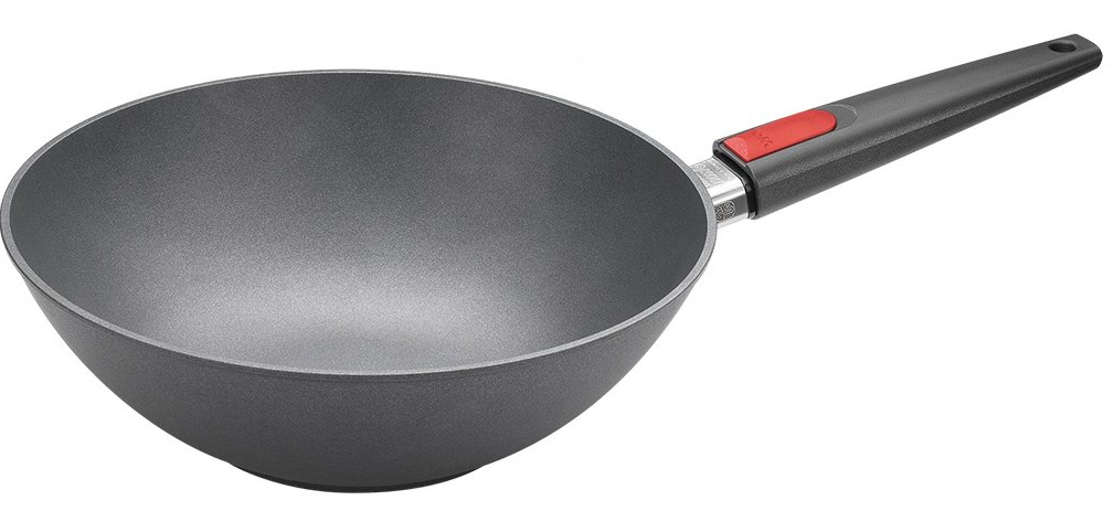 Titanová pánev Wok na indukci Ø 30 cm s odnímatelnou rukojetí Titanium Nowo Woll