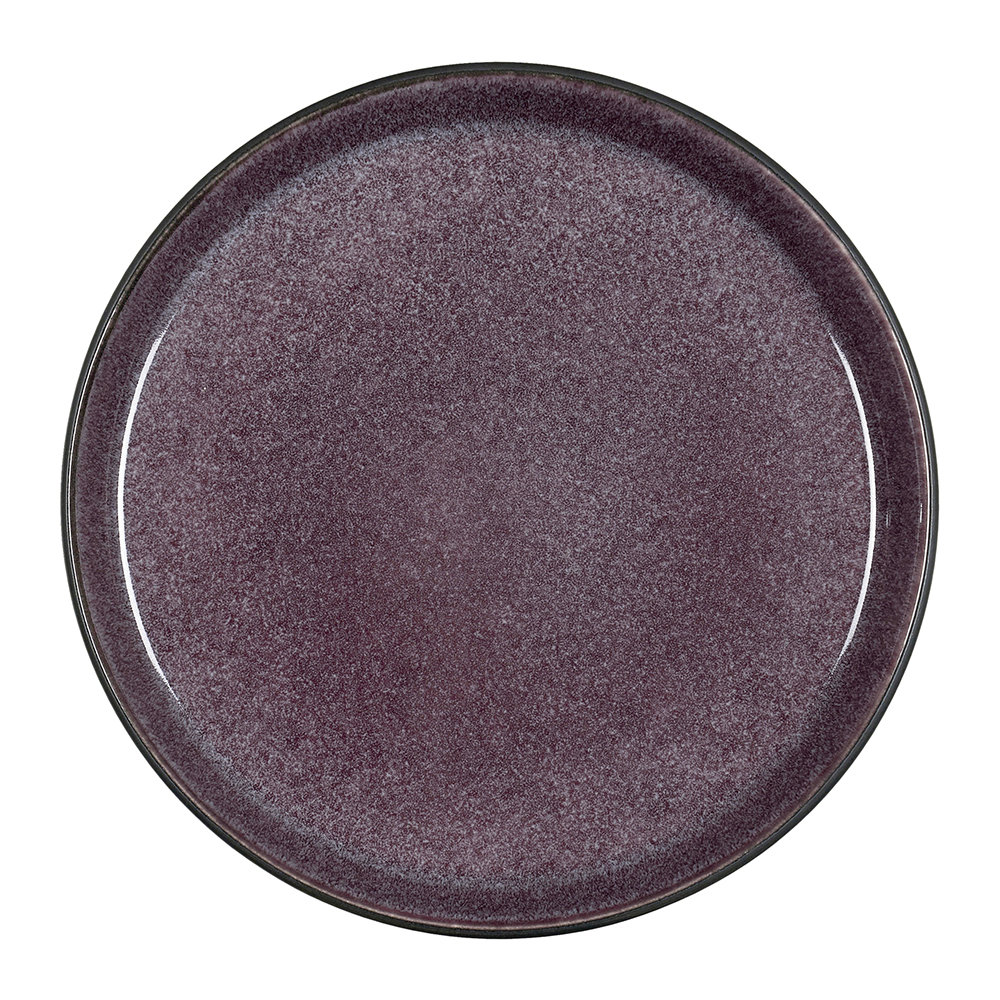 Servírovací talíř Bitz černý/fialový 21 cm