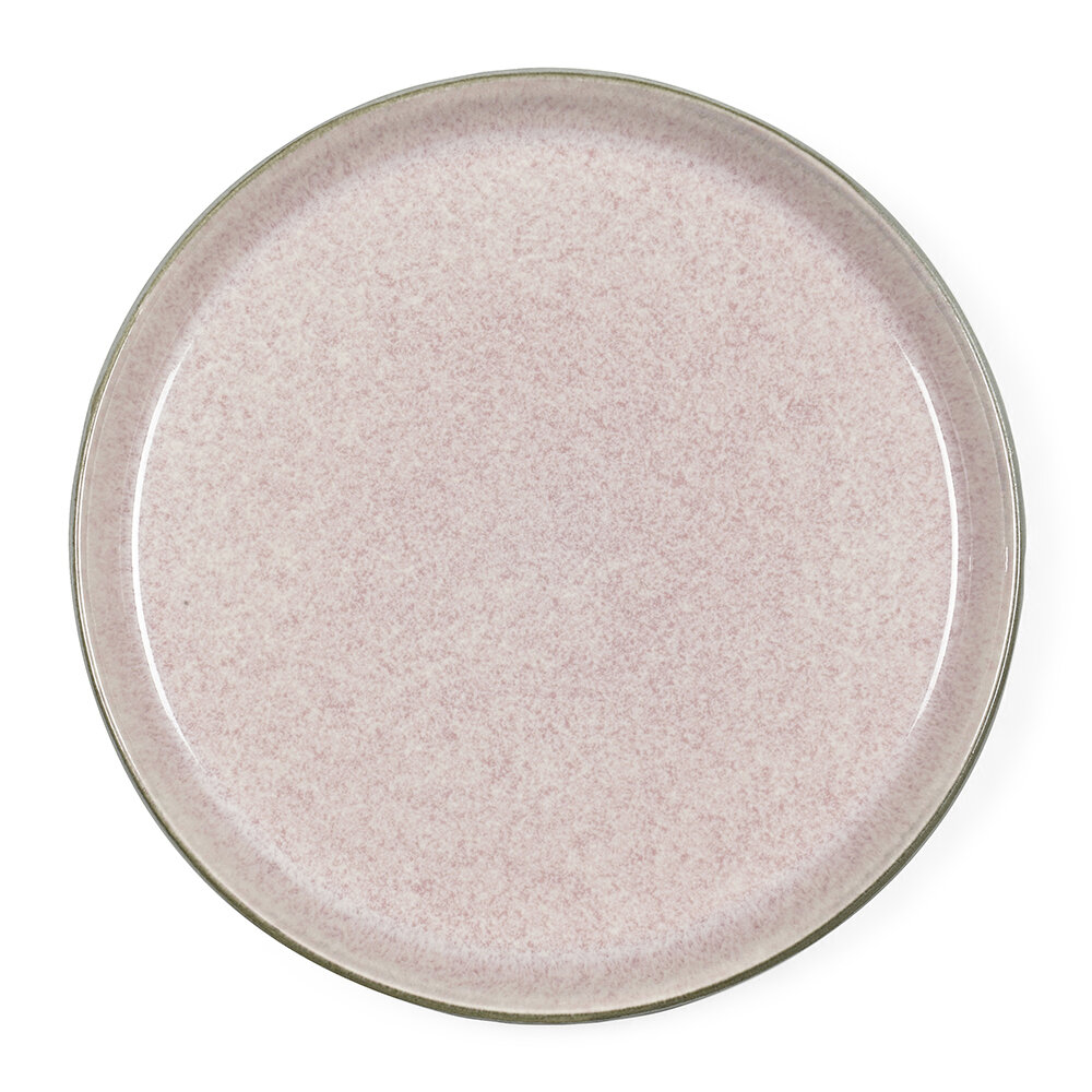 Servírovací talíř Bitz šedý/růžový 21 cm