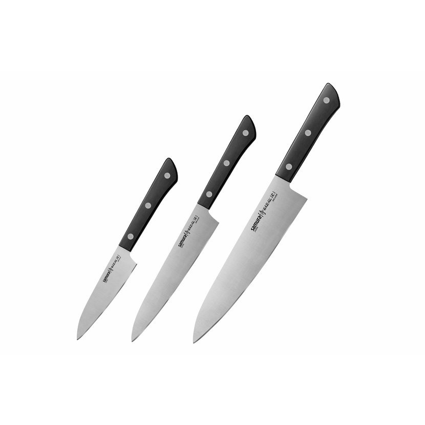 Sada 3 nožů HARAKIRI Samura černá
