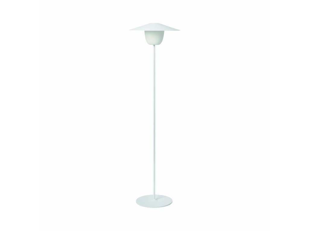 Přenosná stojací LED lampa Blomus vysoká bílá