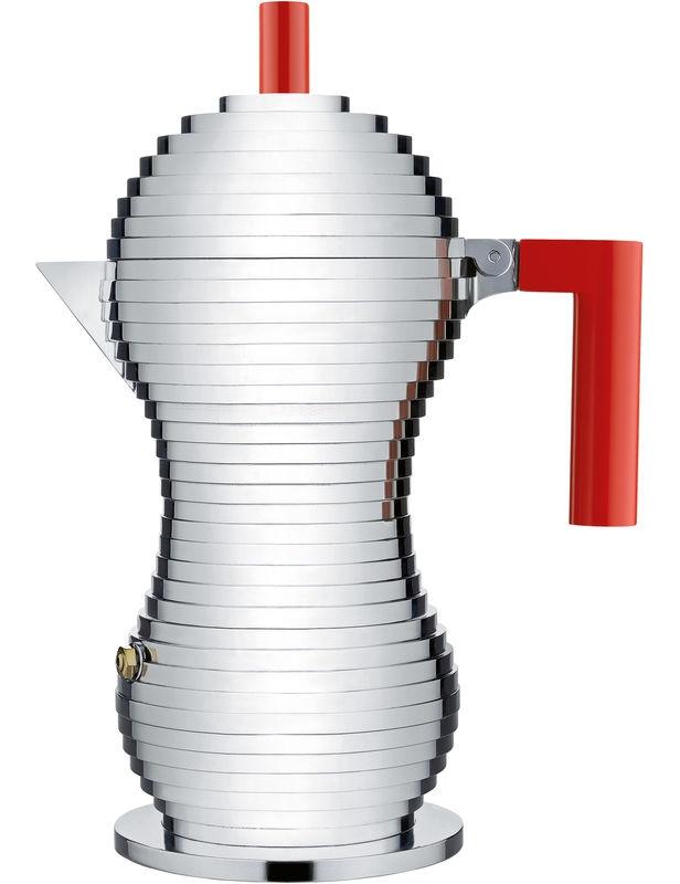 Kávovar Pulcina Alessi 300 ml červená rukojeť