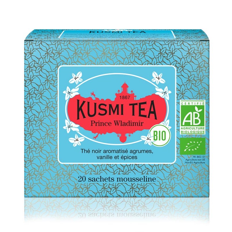 Bio organický čaj Prince Vladimir Kusmi Tea 20 mušelínových sáčků