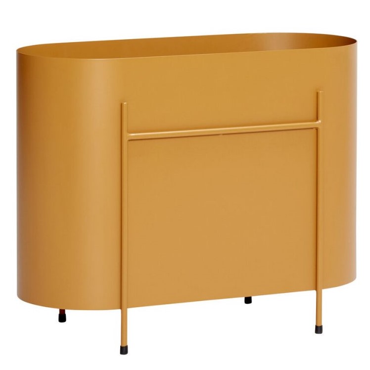 Květinový truhlík OBLONG Hübsch 60 cm oranžový