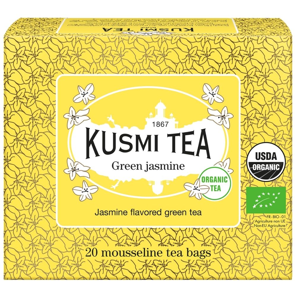 Zelený čaj JASMINE Kusmi Tea 20 mušelínových sáčků