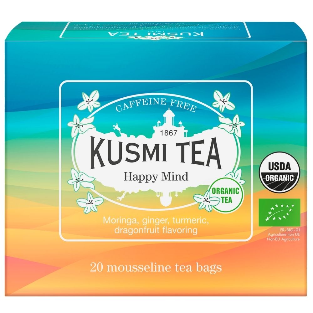 Bylinný čaj HAPPY MIND Kusmi Tea 20 mušelínových sáčků