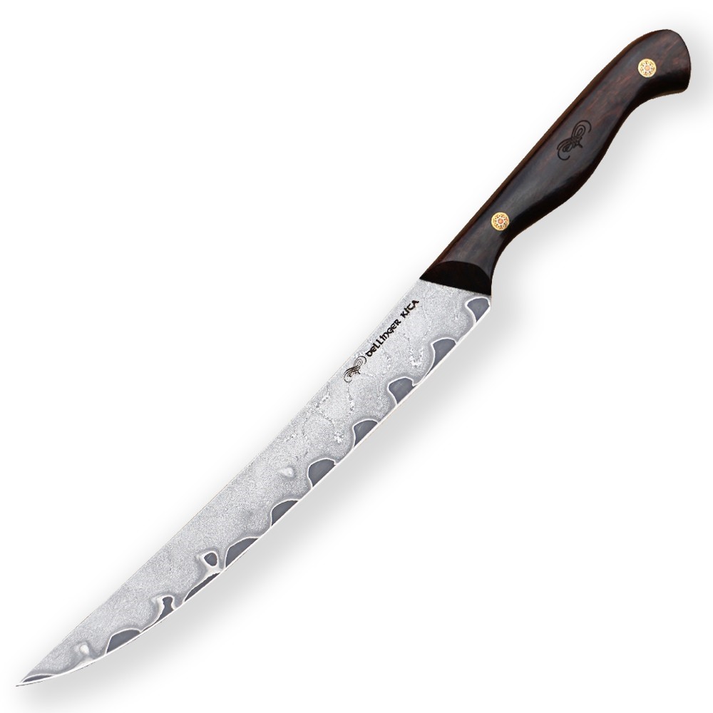 Plátkovací nůž KITA NORTH DAMASCUS Dellinger 20,5 cm
