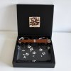 Sushi set s hůlkami BLACK WITH WHITE PETALS MIJ 4 ks