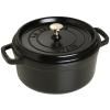 Kulatý hrnec, černá O 28 cm Staub